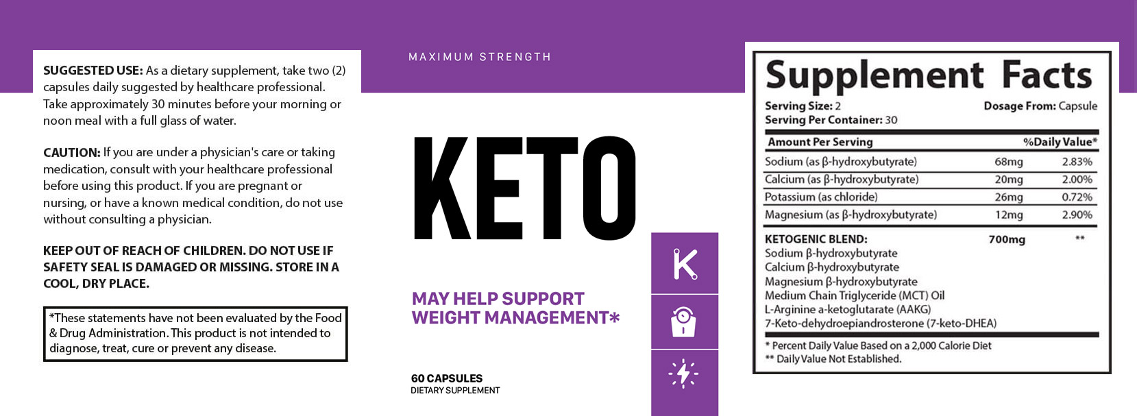 Keto Advanced Weight Loss Ingredients