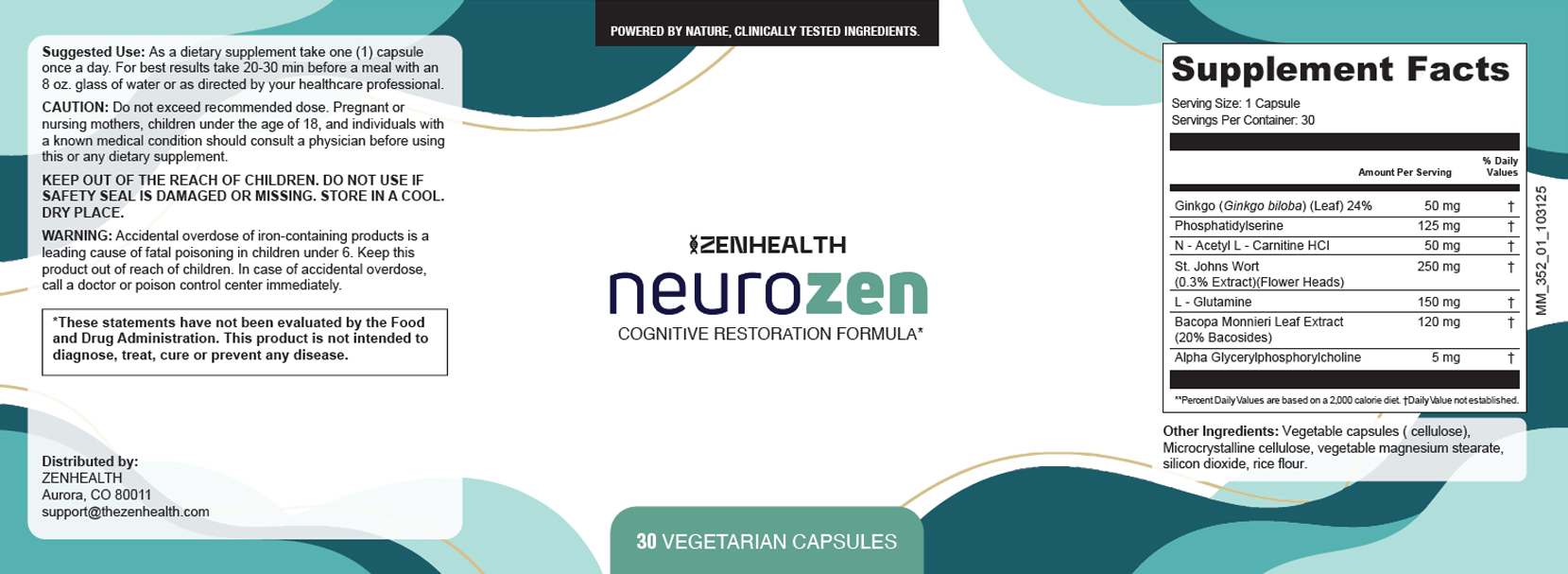 NeuroZen Ingredients